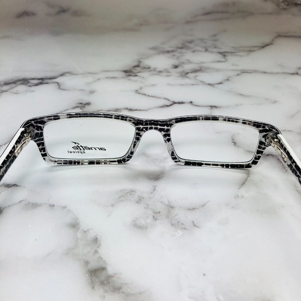 Arnette Rectangular Black And White Eyeglasses Gl… - image 4